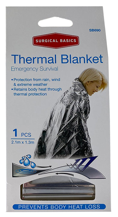 Thermal Emergency Blanket 210cm X 130cm Each