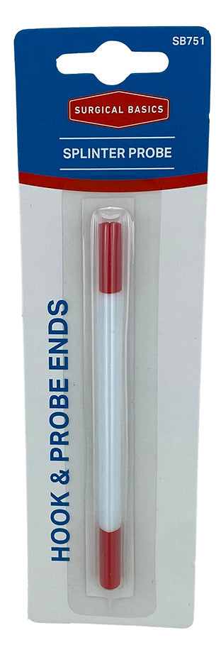 Surgical Basics Splinter Probe Hooked & Straight Ends Each