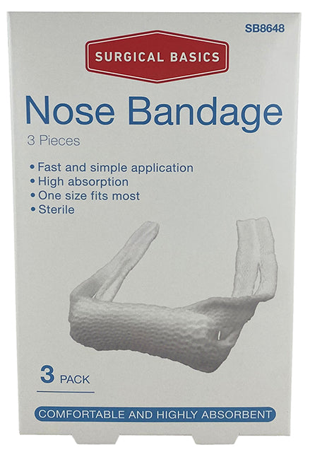 Surgical Basics Sterile Nose Bandage 3 Pack