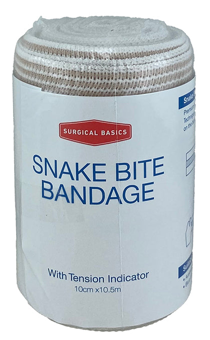 Surgical Basics Snake Bite Bandage 10cm X 10.5m Tension Indicator