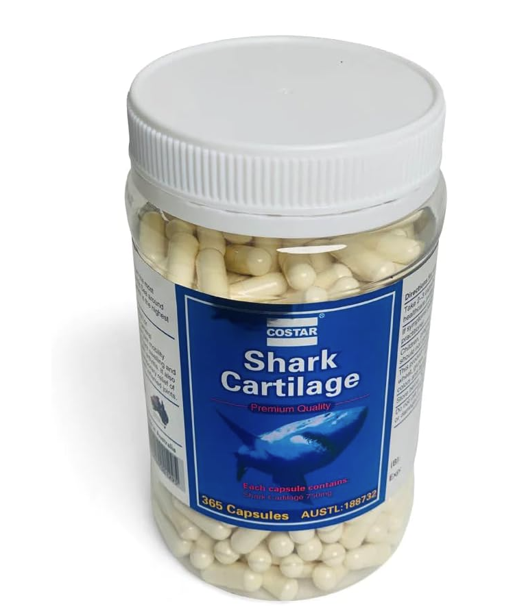 Costar Shark Cartilage 750mg 365 Caps - Expiry 10/2027